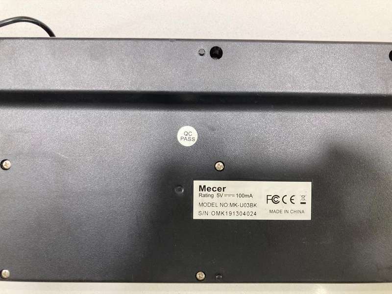 Mecer Slim USB Keyboard MK-U03BK