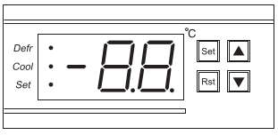 Digital temperature thermostat & defrost controller for domestic fridge/freezers