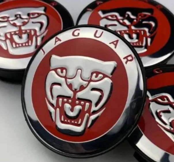 set of 4 Jaguar Wheel center cap badges