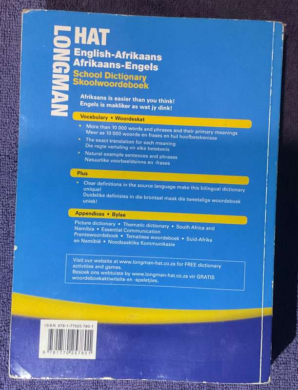 Longman HAT English-Afrikaans Dictionary