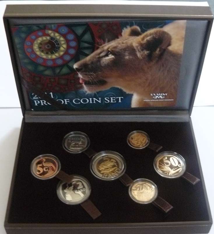 ## 2011 South Africa Proof Coin Set in Mint Box ##