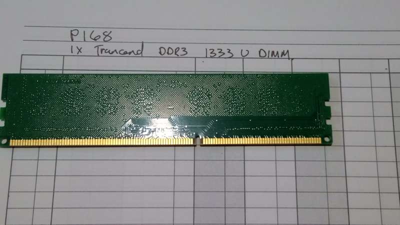 1 X Trancend 1rx8 DDR3 1333 U DIMM