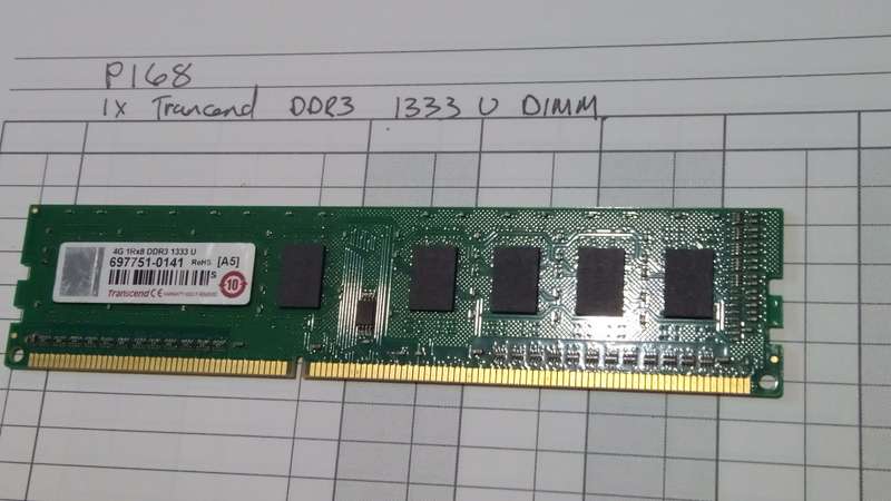 1 X Trancend 1rx8 DDR3 1333 U DIMM