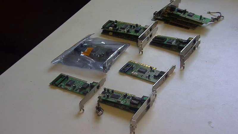 13 Ethernet network cards - various - LOT as per list below