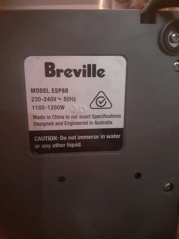 BREVILLE CAFE ROMA ESPRESSO MAKER MODEL:ESP8B
