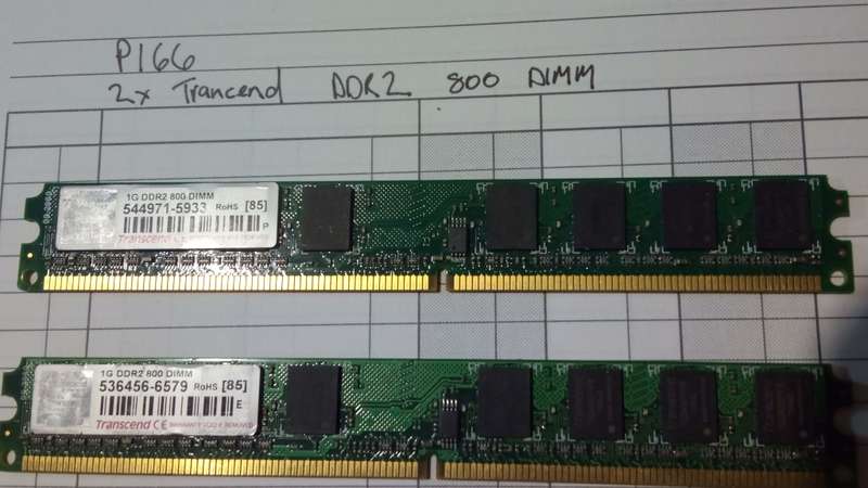 2 x Trancend DDR2 800 1GB DIMM