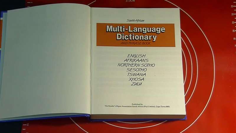 Hardcover - South African Multilanguage and phrase book Readers Digest