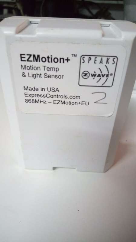 EZ Motion+ ZWave Motion Temp and light sensor