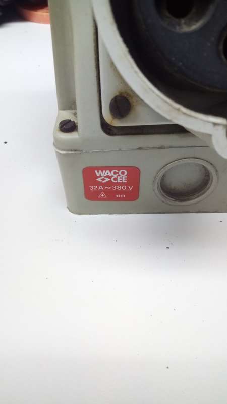 CEE 32A 5 Pin Industrial Socket SKU 5082 by WACO Waco 23A-6h (32A~380V) 3P+N+E Type 1333 Bals Norm