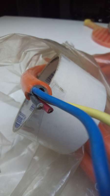 4 Conductor Multi-Conductor Cable Orange 14 AWG Braid 32.81' (10.00m) 10m 4 core flexible wire 3 ph