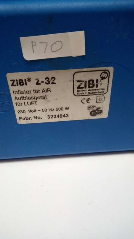 ZIBI Z-32 inflator for air and balloons Fabr No 32254943