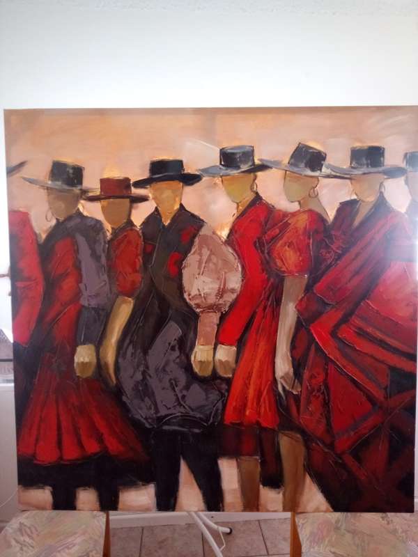 Large painting 1500mm x 1500mm on frame