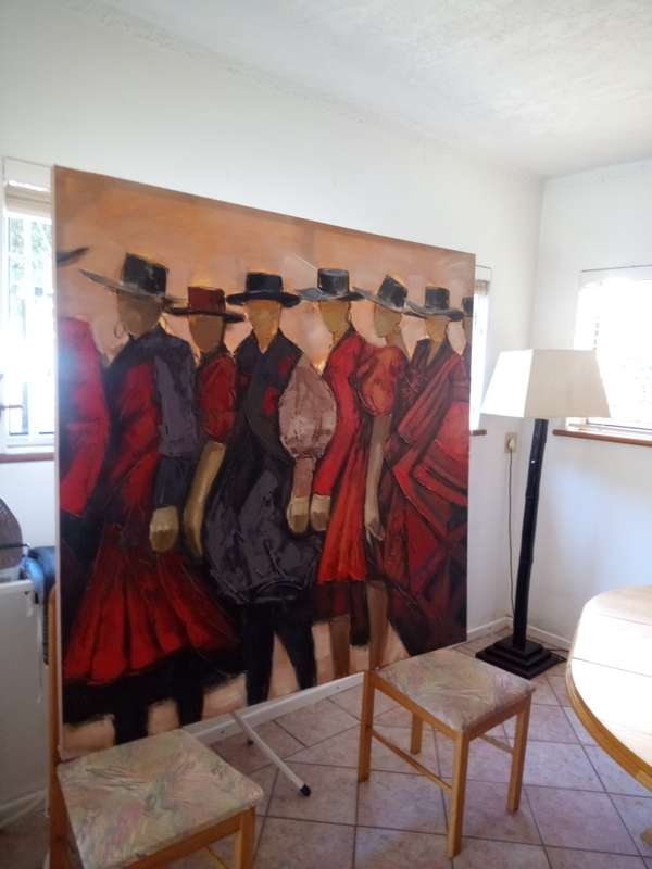 Large painting 1500mm x 1500mm on frame