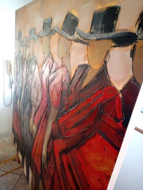 Large painting 1500mm x 1500mm on frame