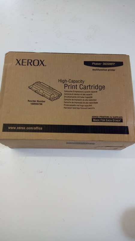 Xerox Phaser 3635MFP Black Toner Cartridge 10,000 Pages Original 108R00796 Single-pack