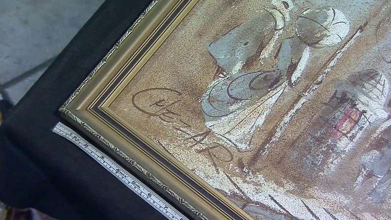 Boris Chezar, oil and sand paintings, Paris, Part 1 & Part 2 together