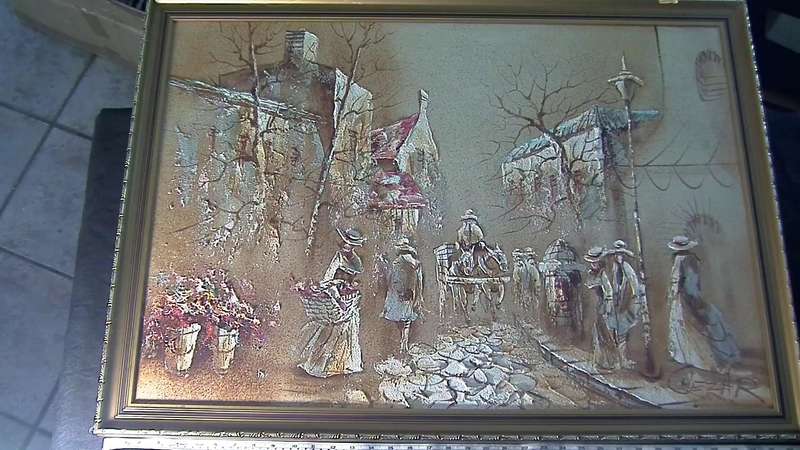 Boris Chezar, oil and sand paintings, Paris, Part 1 & Part 2 together