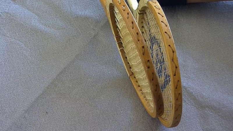 2 x DUNLOP VINTAGE  Wood squash racket MAXPLY & OURSTAR