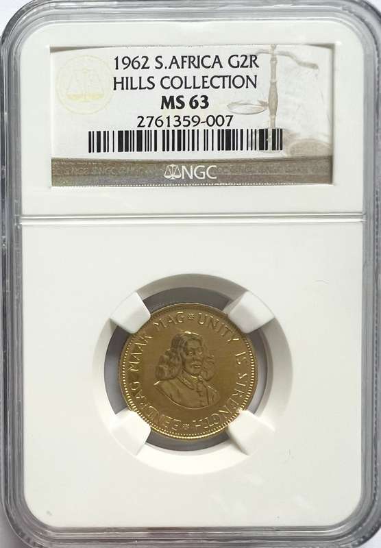 1962 G2R HILLS COLLECTION MS63