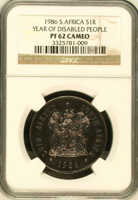 1986 Year of Disabled People R1 NGC PF62 Cameo