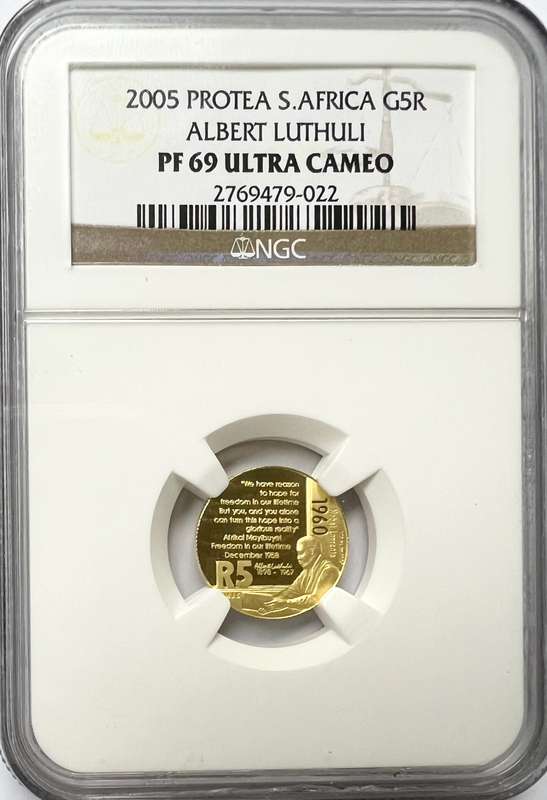 2005 Protea G5R Albert Luthuli PF69 Ultra Cameo