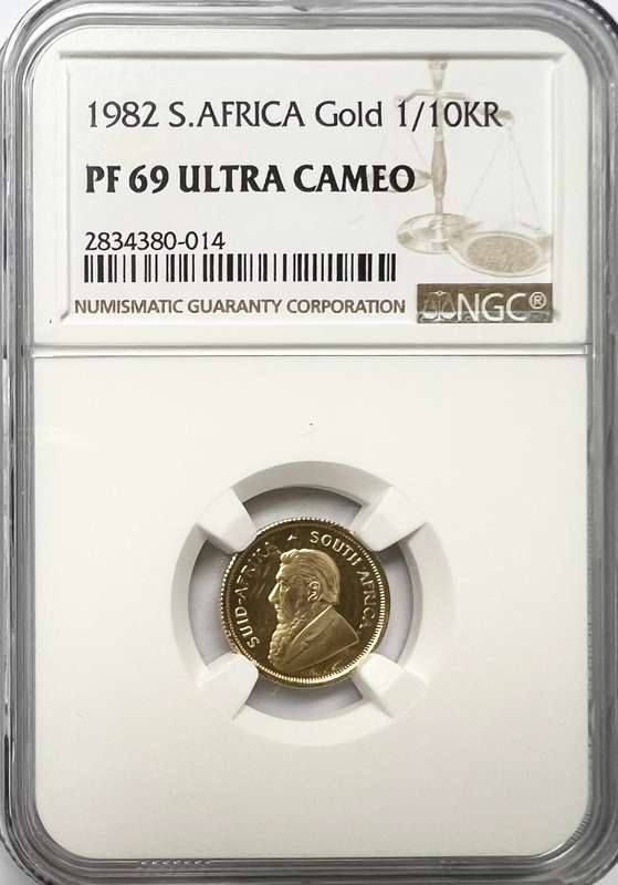 1982 Gold 1/10 KR PF69 Ultra Cameo
