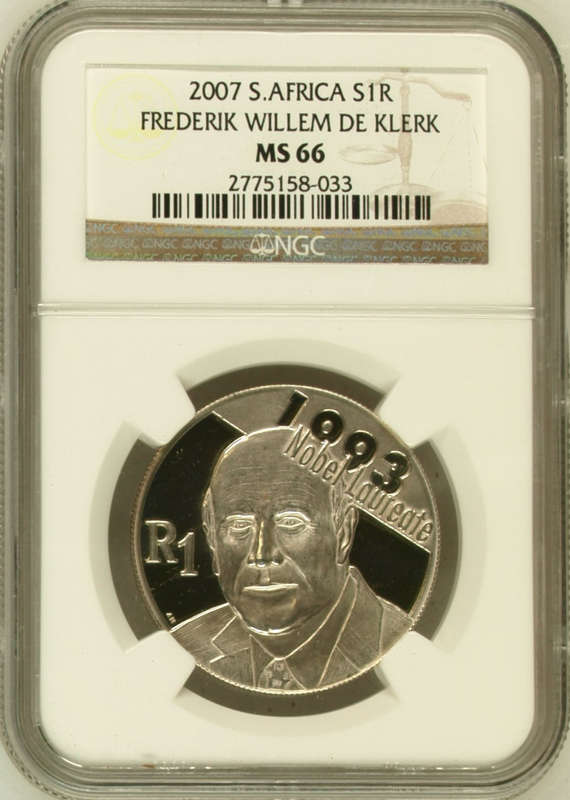 2007 Frederik Willem De Klerk R1 NGC MS66