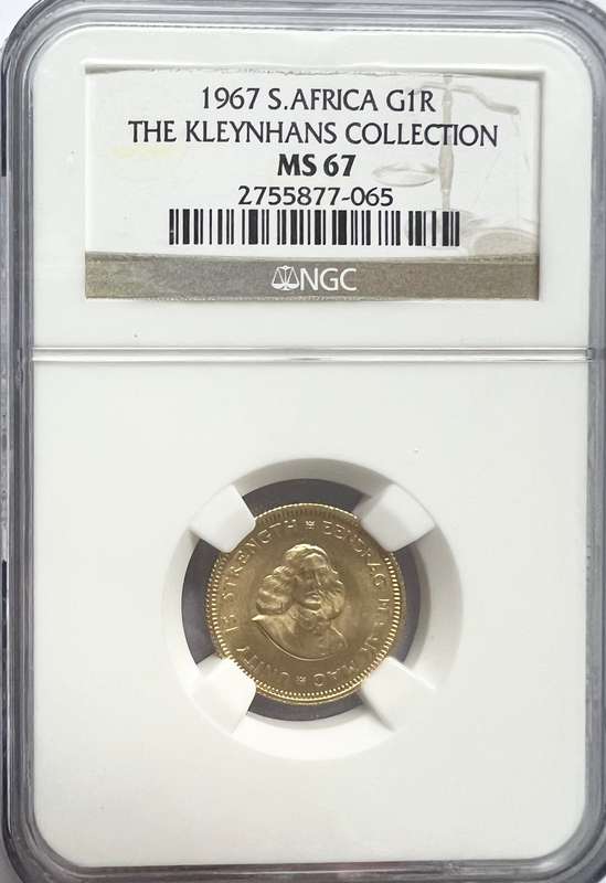 1967 G1R THE KLEYNHANS COLLECTION MS67