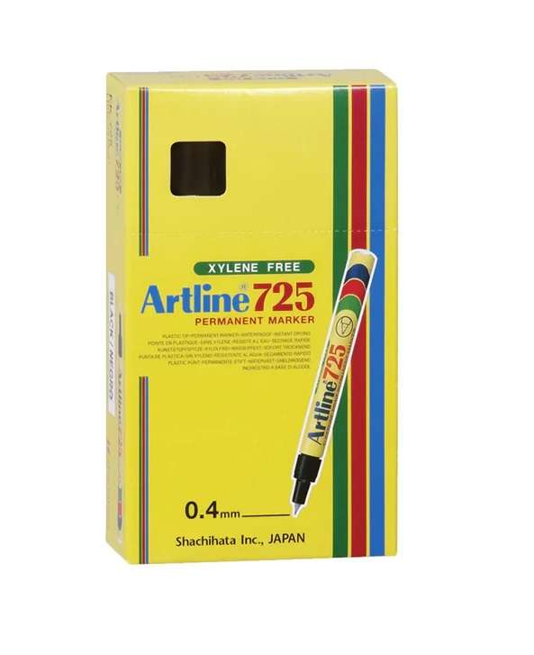 Artline Ek-725 Permanent Marker box of 12