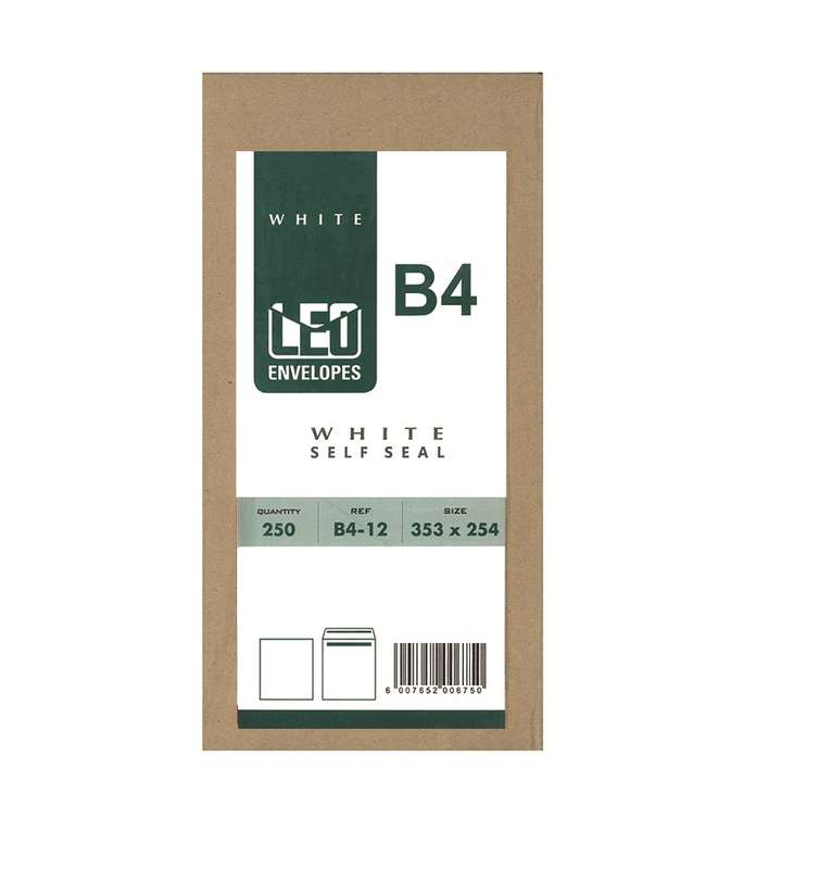 Leo B4W Envelopes (Pack of 250 White)