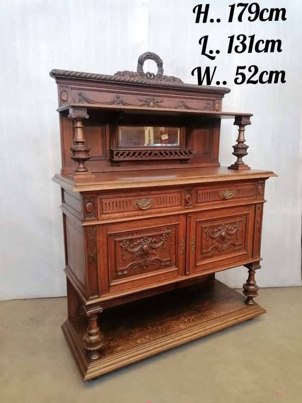 Louis XVI server in oak
