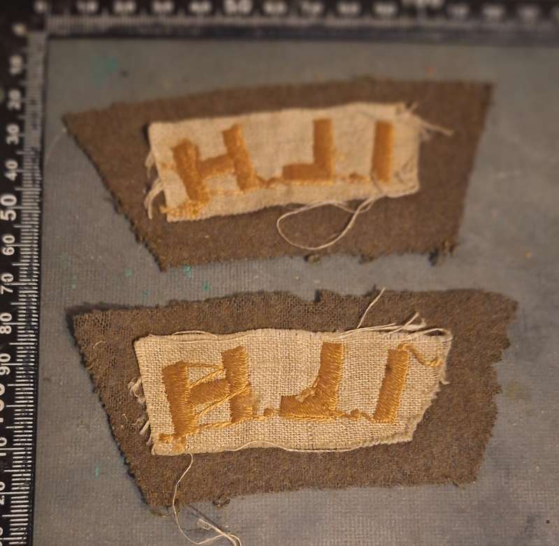 WW1 UDF IMPERIAL LIGHT HORSE SHOULDER TITLE SET