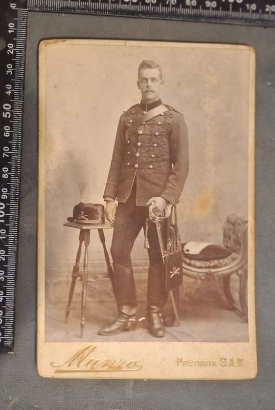ORIGINAL BOER WAR ZAR STAATS ARTILLERIE STUDIO PORTRAIT