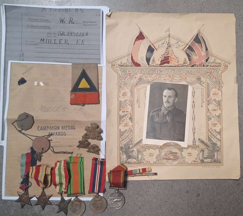 WW2 Rhodesian Medal Group & Badges