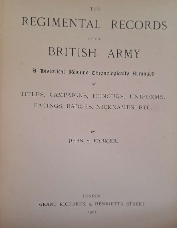 Boer War, Regimental Records of the British Army by J.C. Farmer