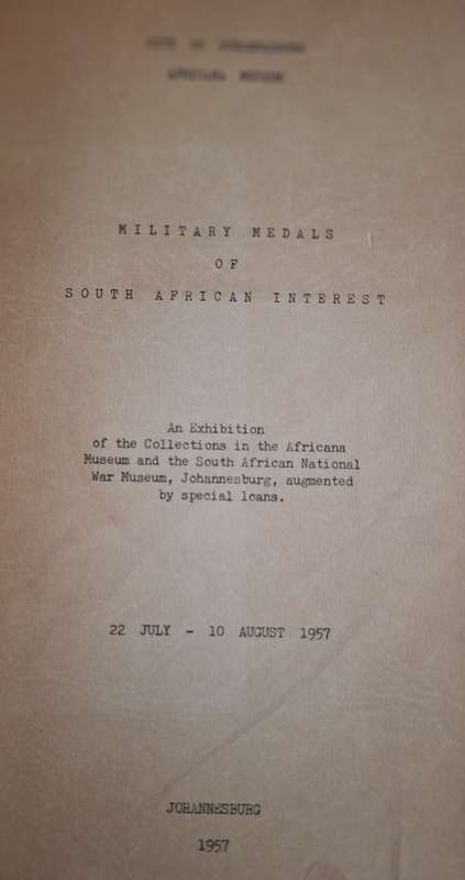 Military Medals of South African Interest - Africana Museum