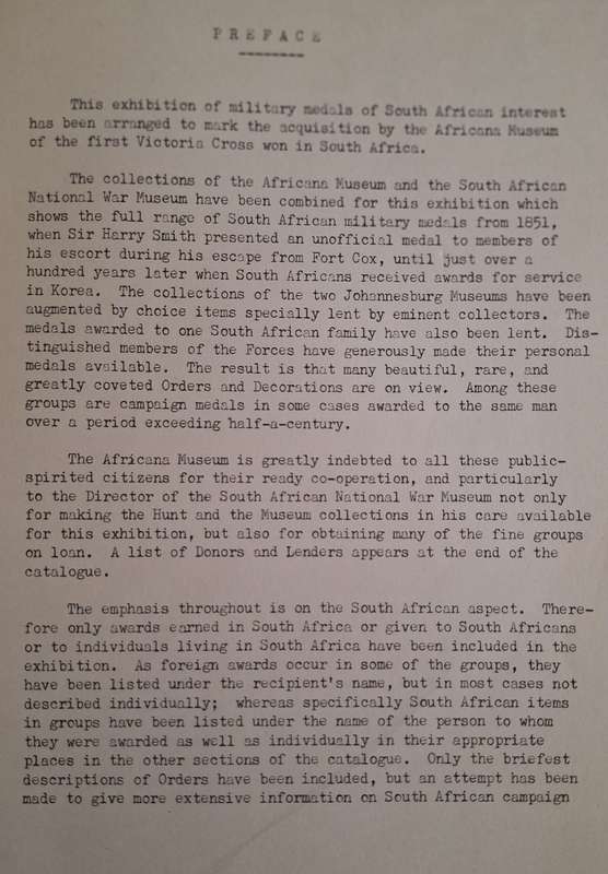 Military Medals of South African Interest - Africana Museum