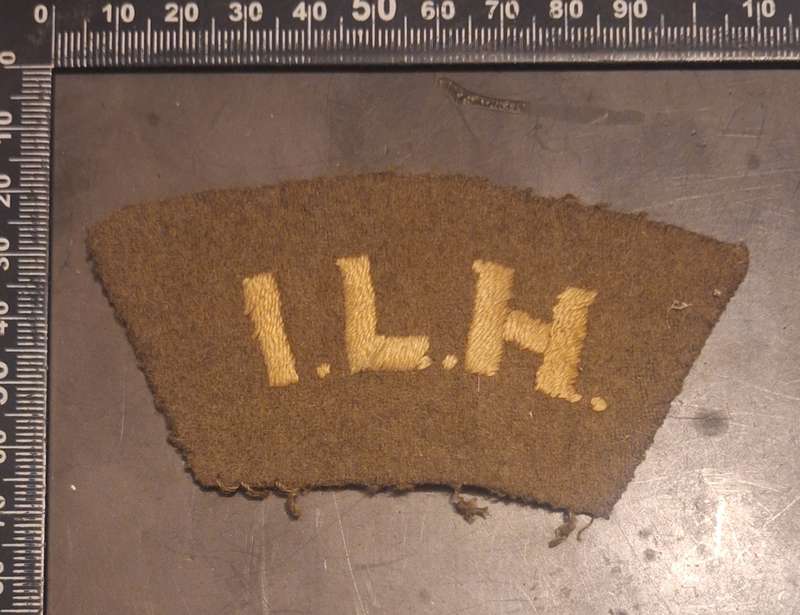 WW1 Imperial Light Horse Shoulder Title