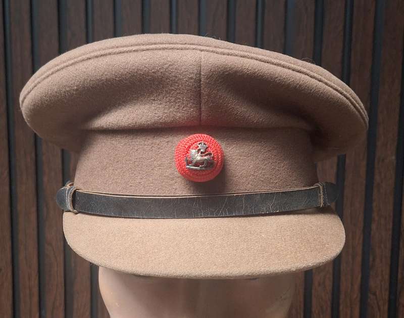 WW2 THE RHODESIA REGIMENT OFFICERS PEAK CAP