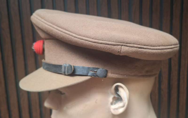 WW2 THE RHODESIA REGIMENT OFFICERS PEAK CAP