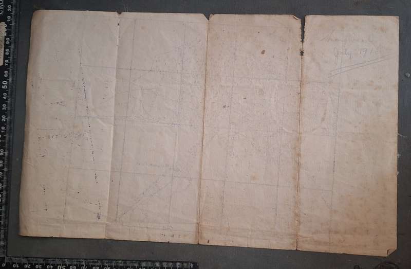 ORIGINAL WW1 SOUTH AFRICAN DELVILLE WOOD COMBAT MAP