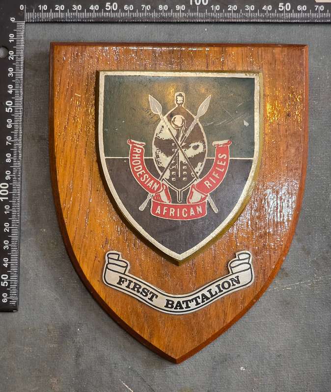 RHODESIAN AFRICAN RIFLES 1st BATTALION PLAQUE