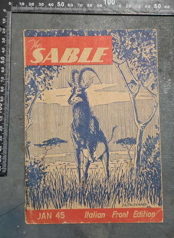 WW2 6th ARMOURED DIVISION MAGAZINE SABLE JAN 1945 ITALIAN FRONT EDITION