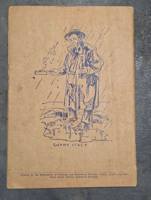 WW2 6th ARMOURED DIVISION MAGAZINE SABLE JAN 1945 ITALIAN FRONT EDITION