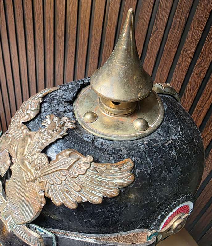 KAISER GERMAN WW1 BADEN PICKELHAUBE HELMET
