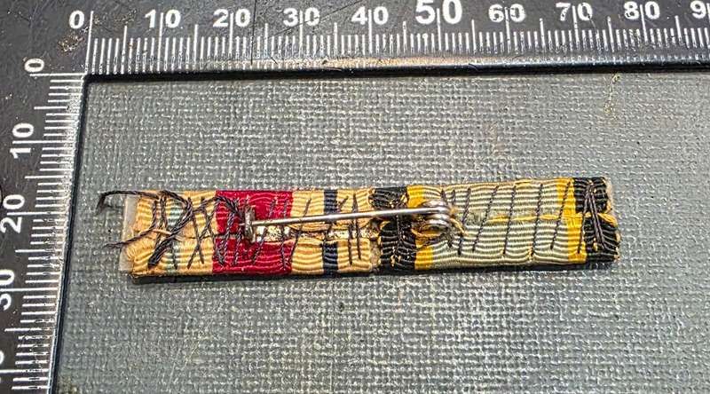 WW2 RAF RIBBON BAR WITH ROSETTES, AFRICA STAR & AIRCREW EUROPE