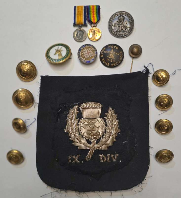 WW1.South African Veterans Lot With The British 9th Division France