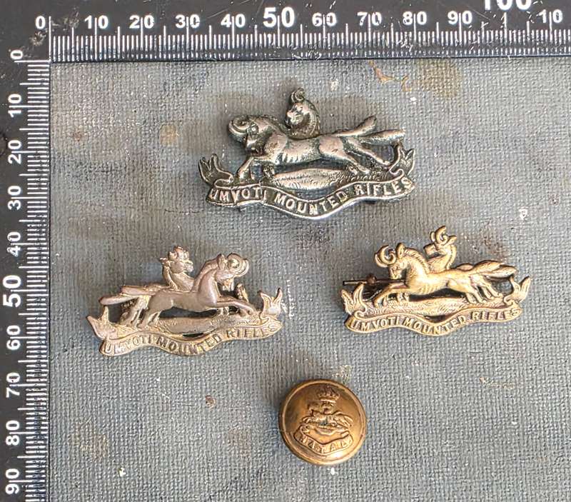 WW2 UDF UMVOTI MOUNTED RIFLES CAP & COLLAR SET