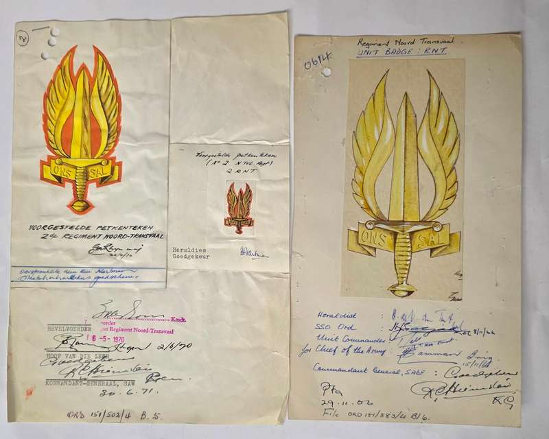 SADF Regiment Noord Transvaal Art-card