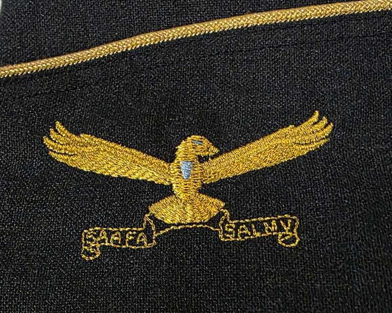 SOUTH AFRICAN AIR FORCE ASSOCIATION VETERANS SIDE CAP & PLAQUE
